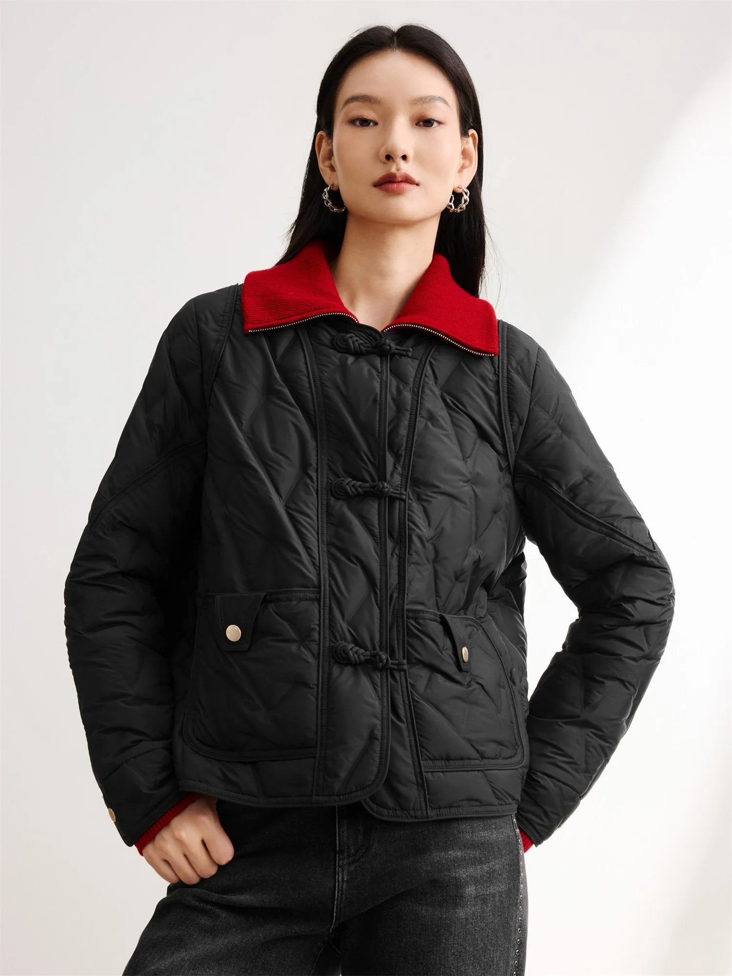 EP YAYING Lightweight Short Down Jacket