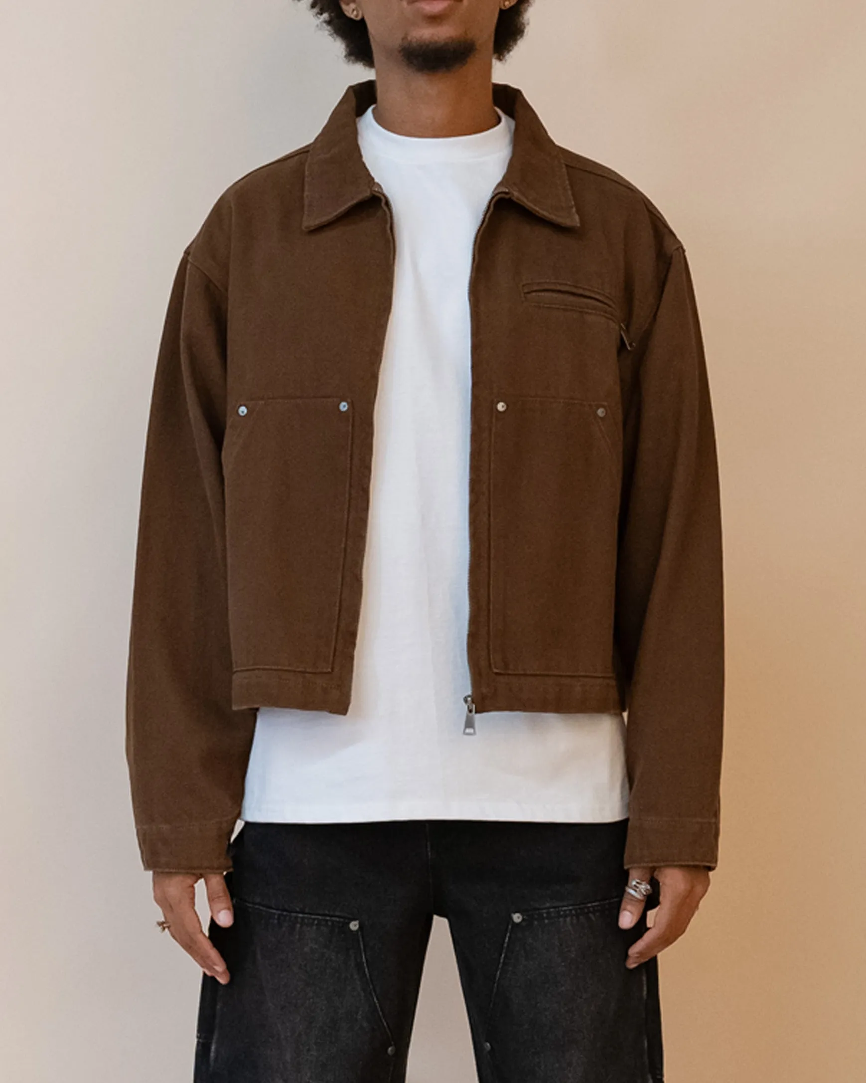 EPTM TUFF TWILL JACKET - BROWN