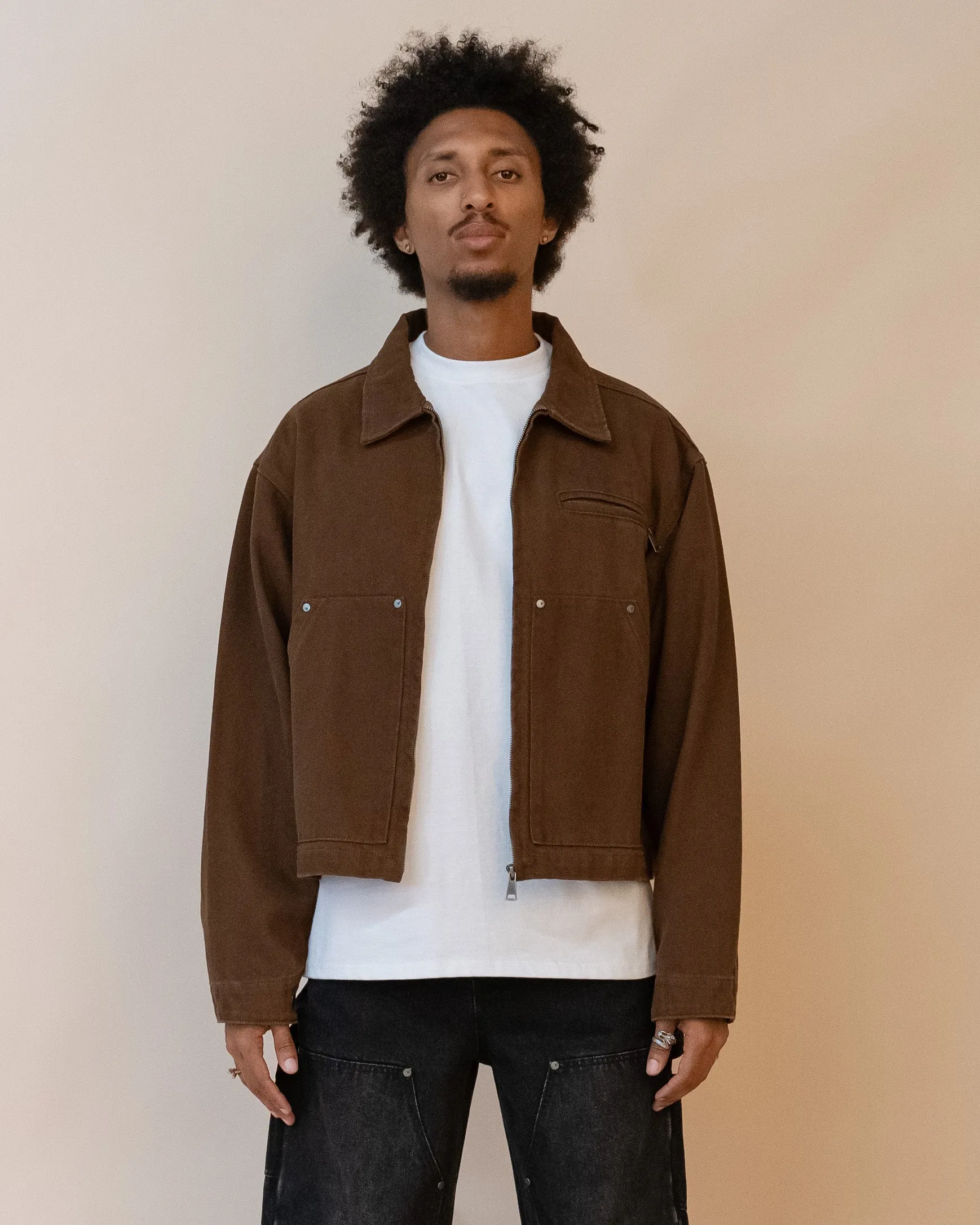 EPTM TUFF TWILL JACKET - BROWN