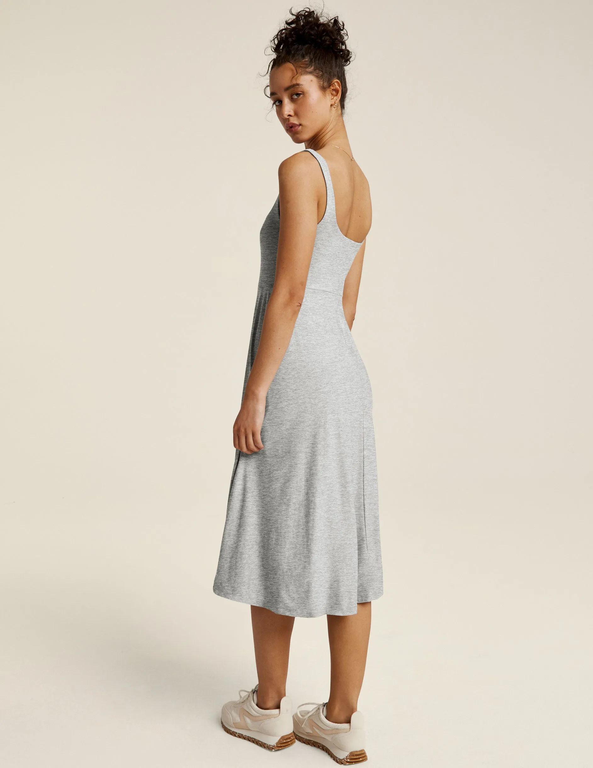 Featherweight At The Ready Square Neck Dress