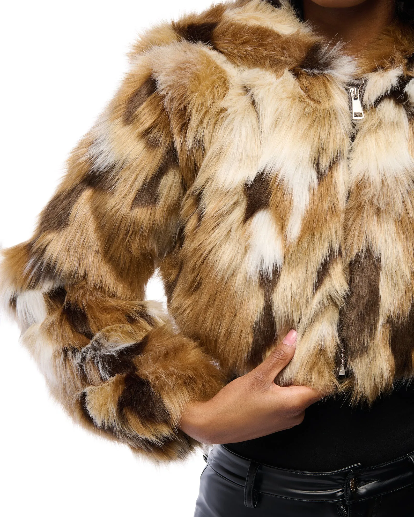 FENNEC-FUR FAUX FUR JACKET