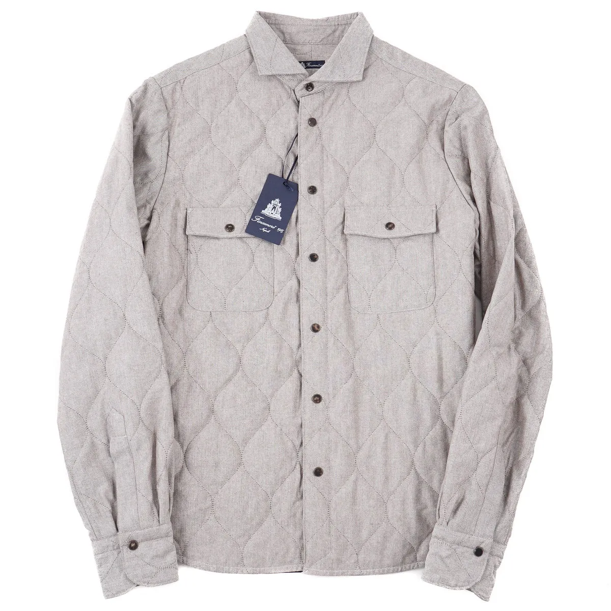 Finamore Quilted Cotton Shirt-Jacket