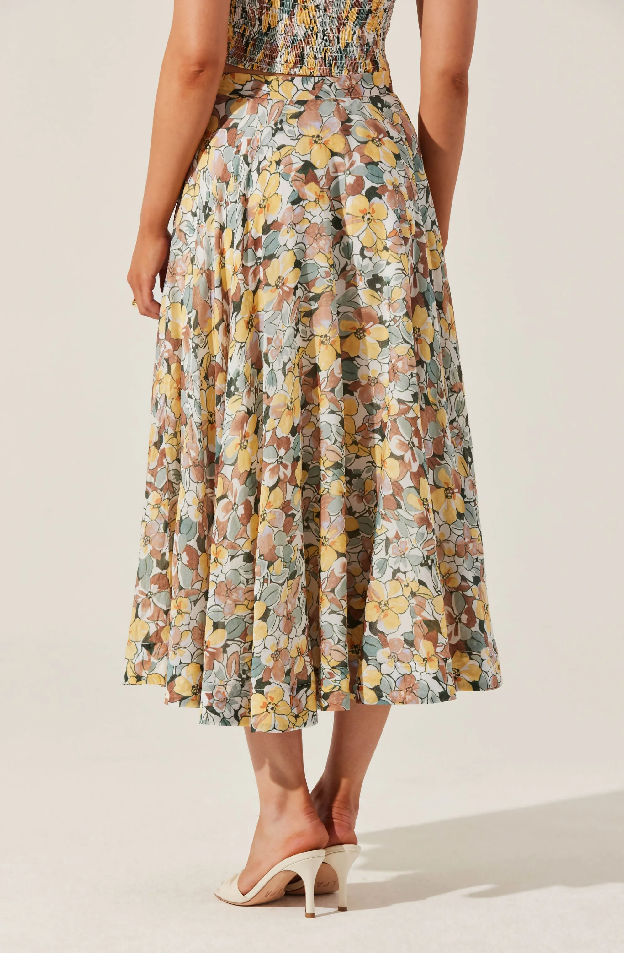 Floral Midi Skirt