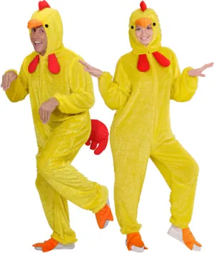 Gelbes Huhn Plüschkostüm unisex