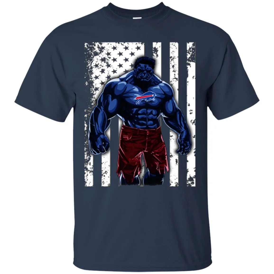 Giants Hulk Buffalo Bills Nfl T-shirt Men Cotton T-Shirt