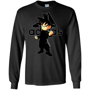 Goku Adidas Black T-shirt Men Long Sleeve Shirt