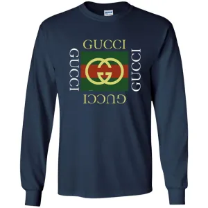 Gucci Logo Gift T-shirt Men Long Sleeve Shirt