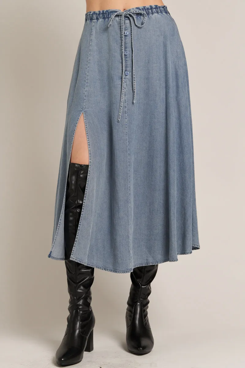 Howdy Denim Skirt