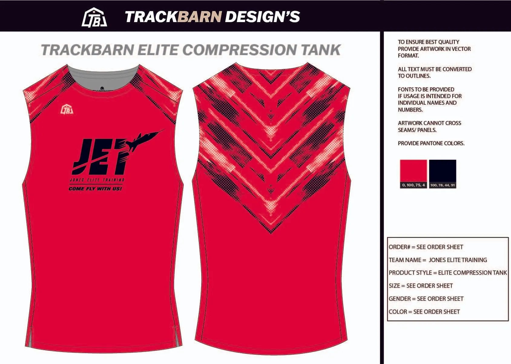 Jones-Elite-Training Youth Compression Tank