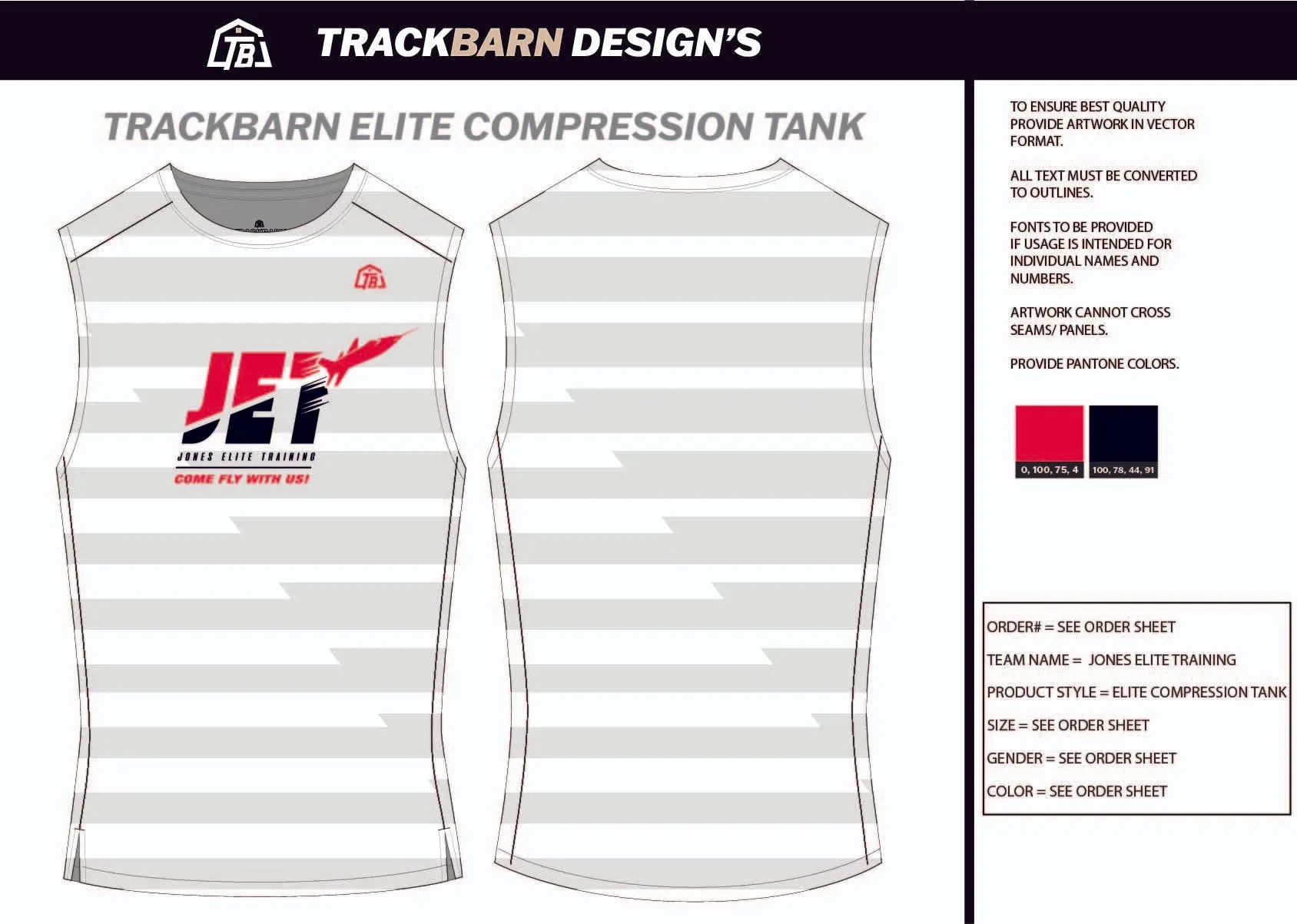 Jones-Elite-Training Youth Compression Tank