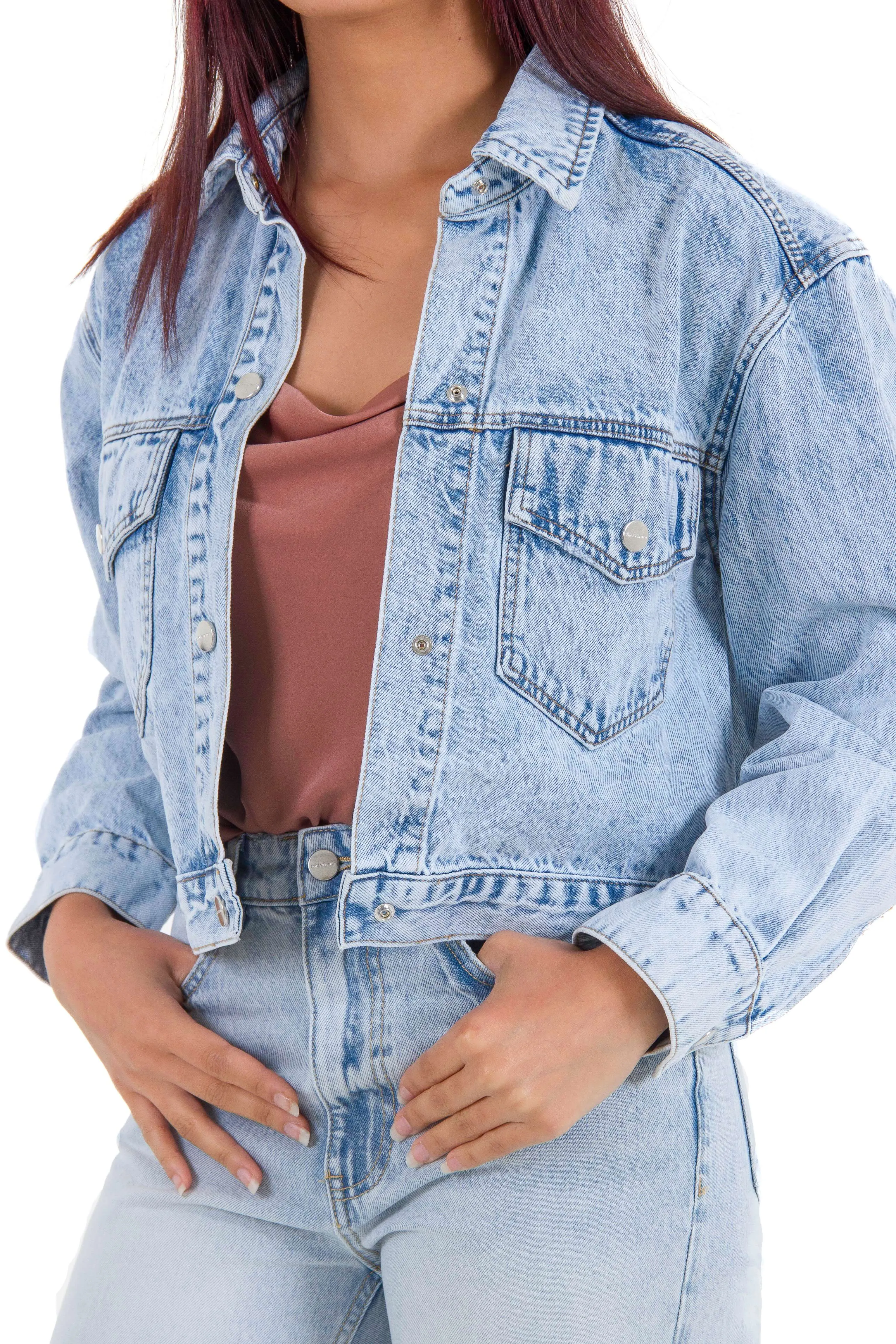 Josie Cropped Denim Jacket