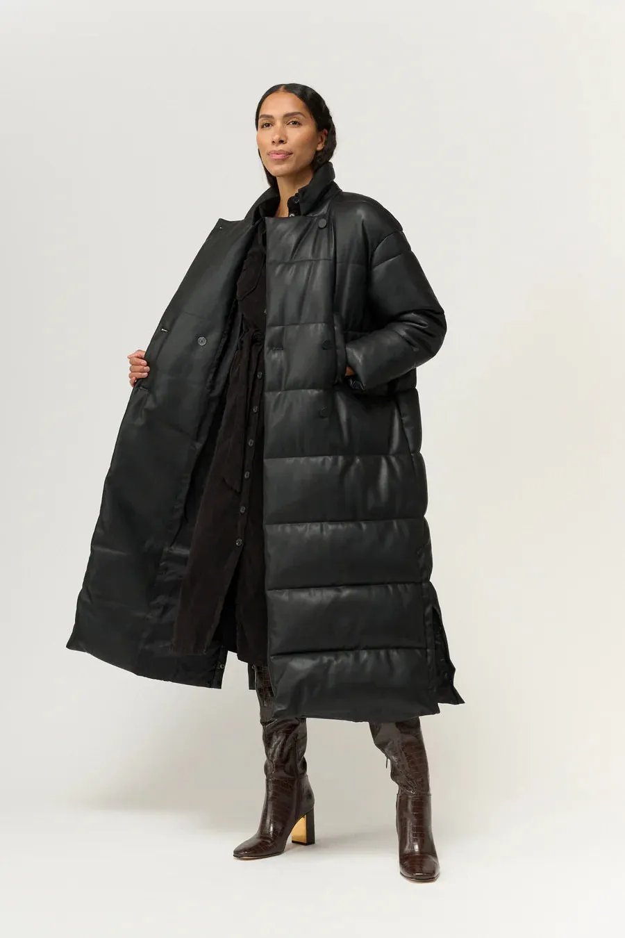 Jules Faux Down Jacket Black