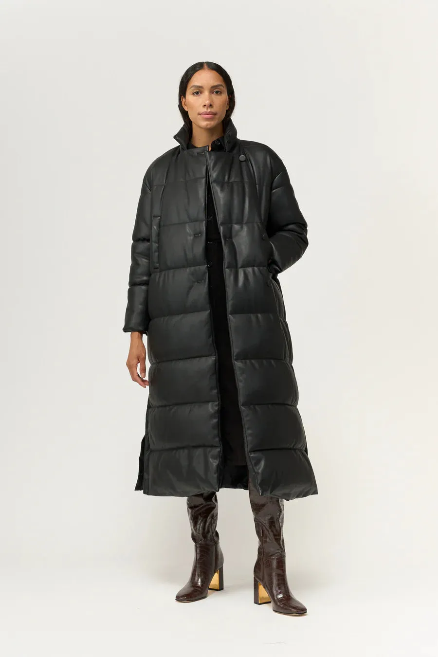 Jules Faux Down Jacket Black