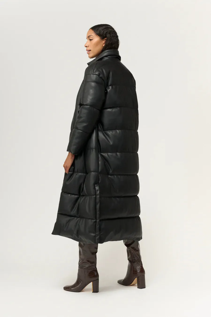 Jules Faux Down Jacket Black