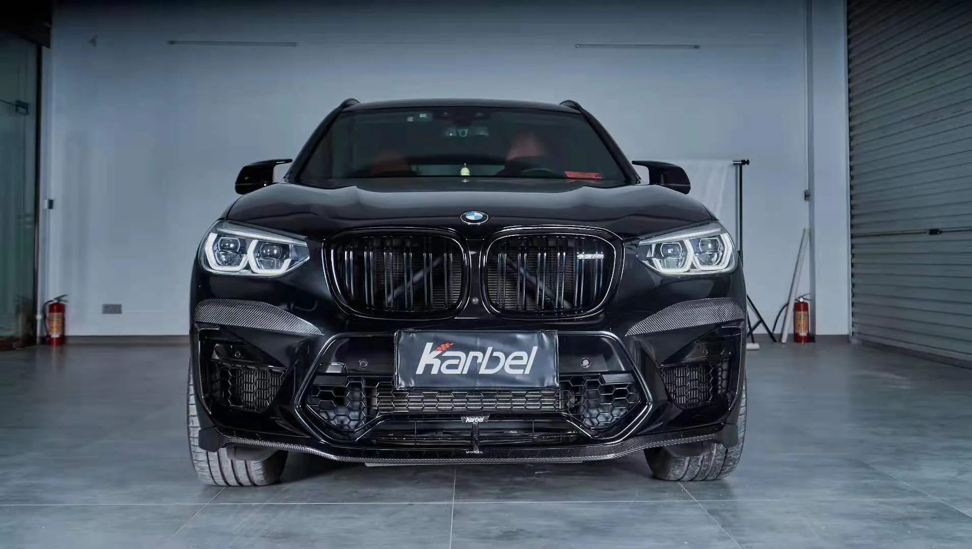 Karbel Carbon Dry Carbon Fiber Upper Valences for BMW  X4M & X4MC F98 & X3M & X3MC F97 2019-2021