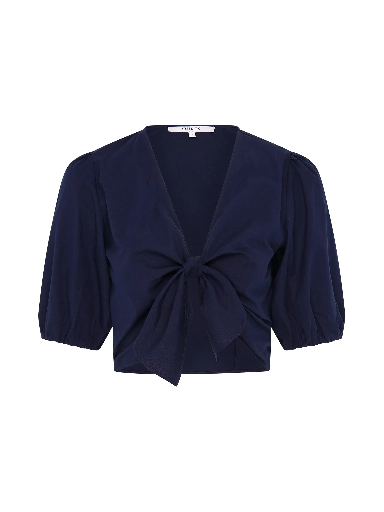 Karina Knot Front Top in Navy