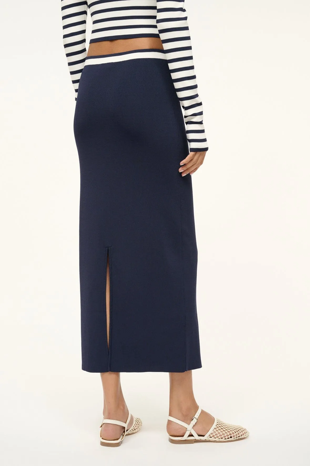 KARINA SKIRT | NAVY WHITE