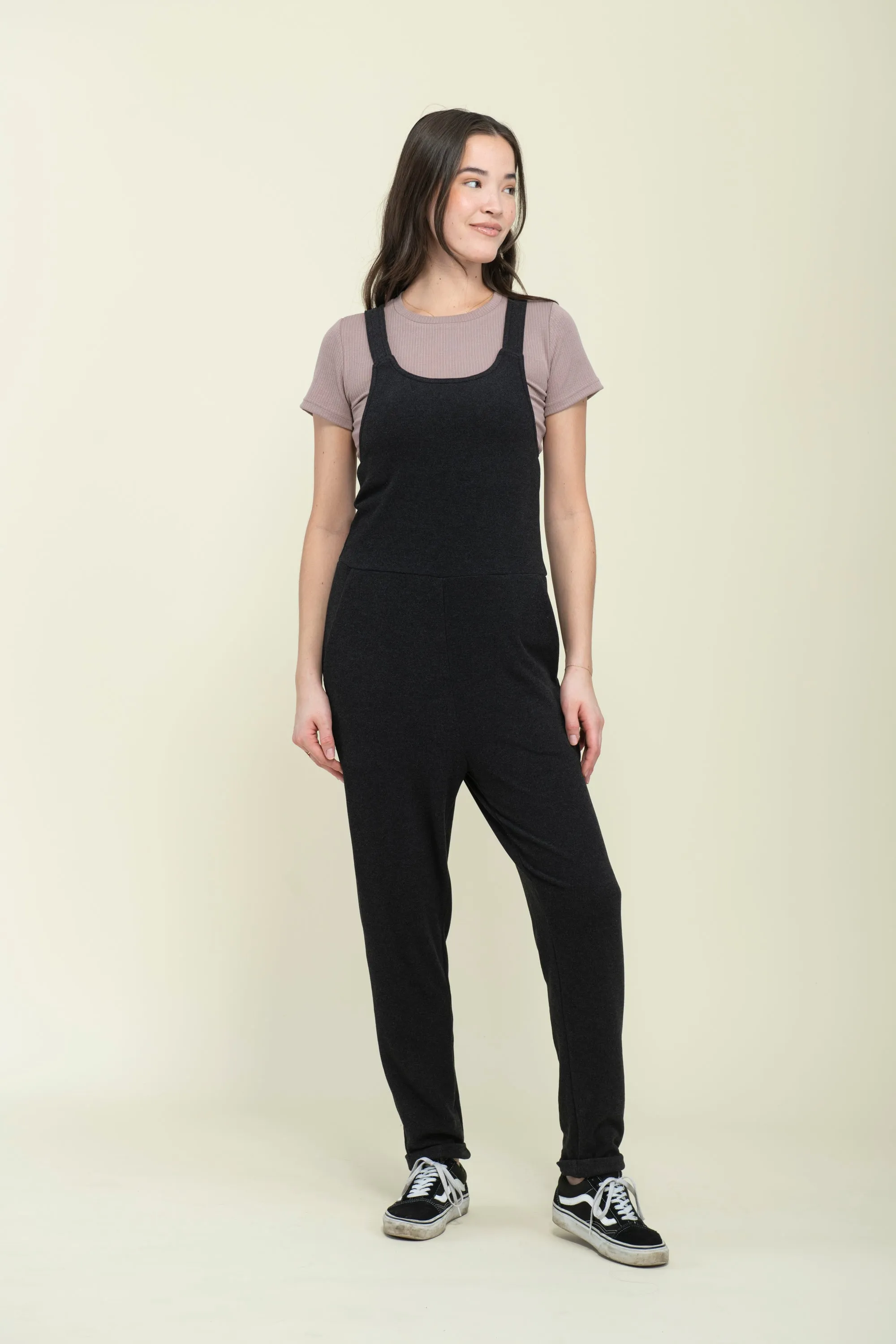 Kay-Brushed Jersey Overall