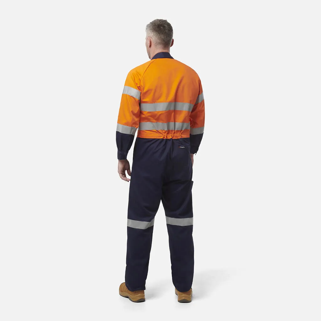 King Gee Originals Hi-Vis Reflective Two Tone Drill Work Overalls (K51525)