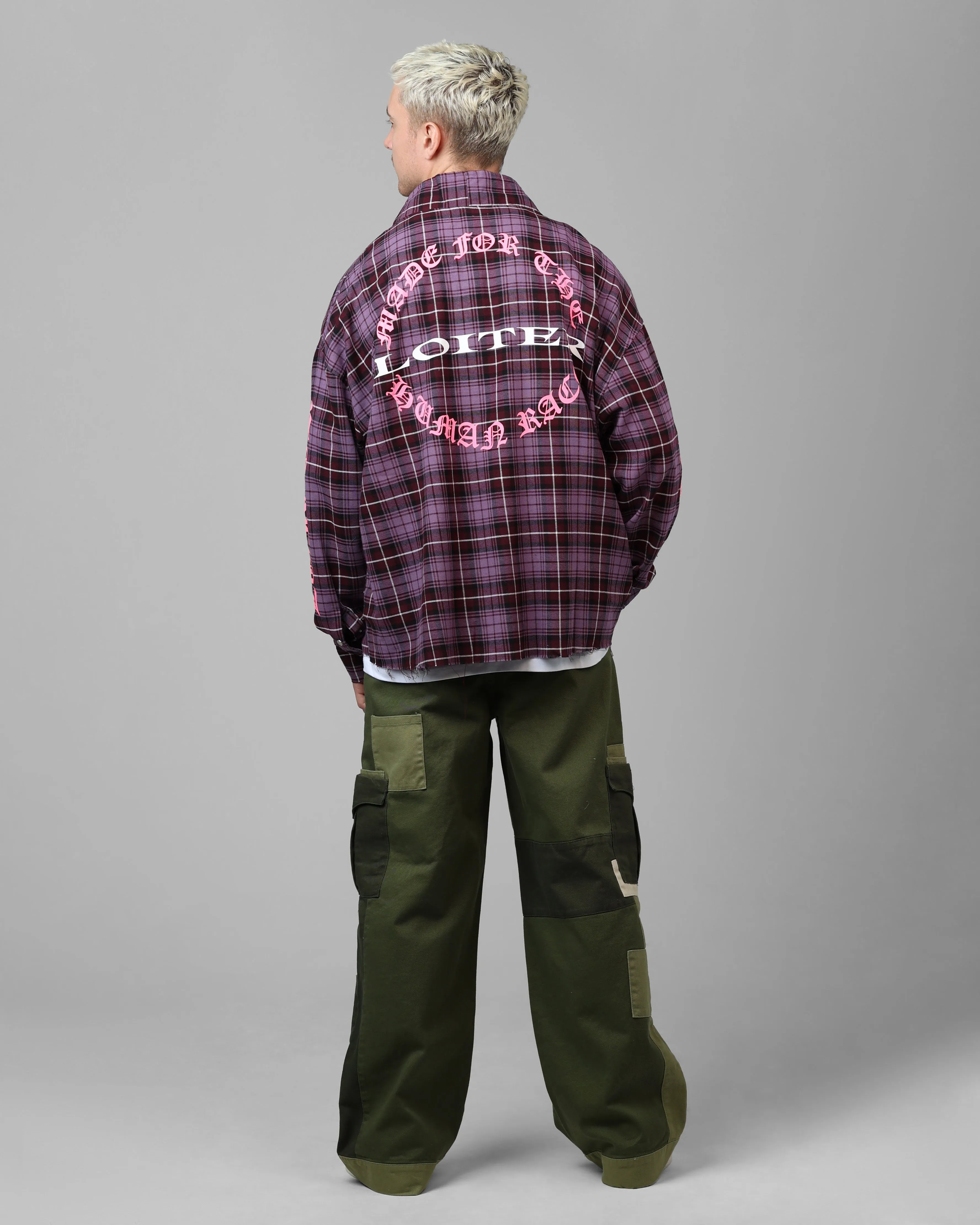 Loiter Kimono Flannel Purple