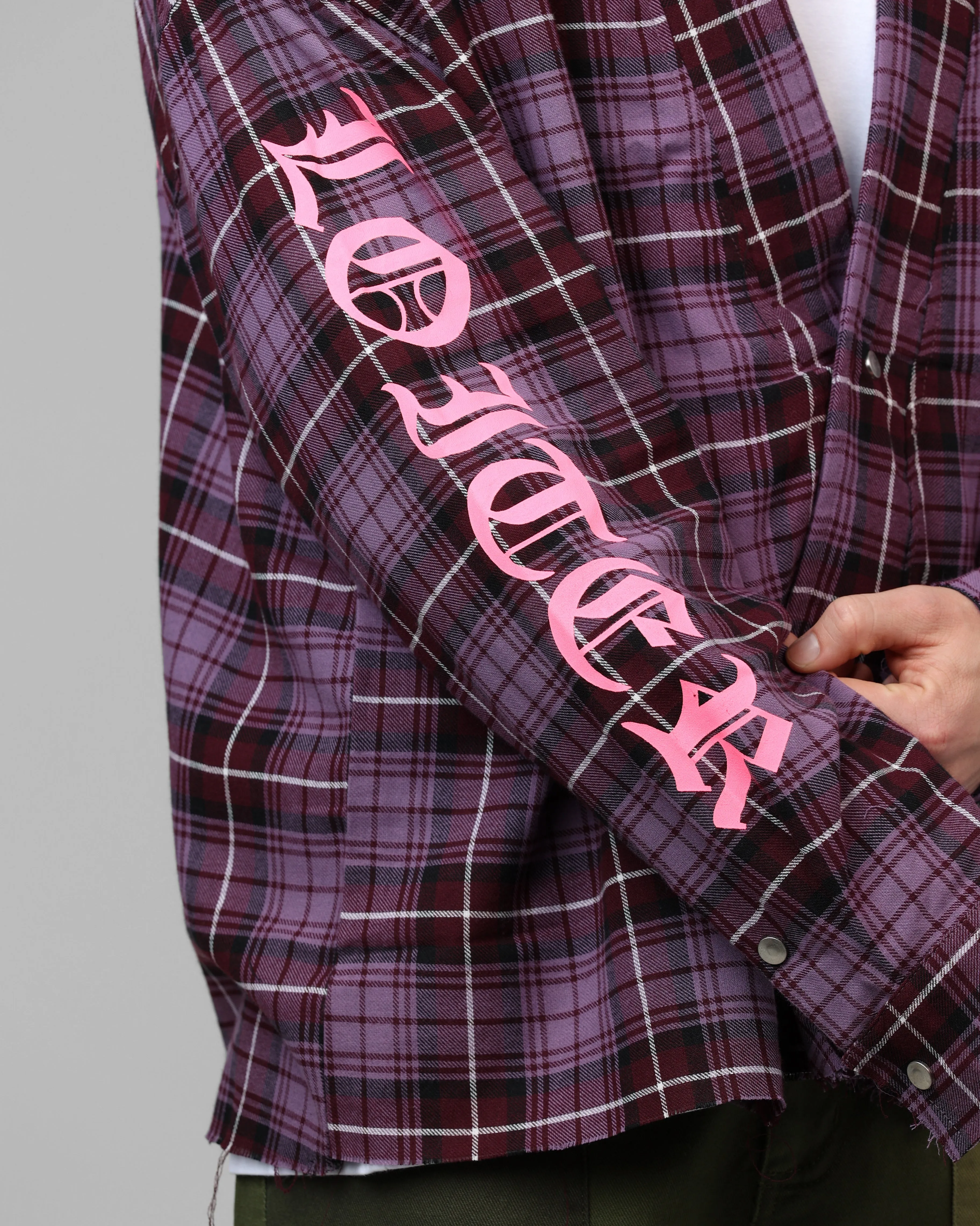 Loiter Kimono Flannel Purple