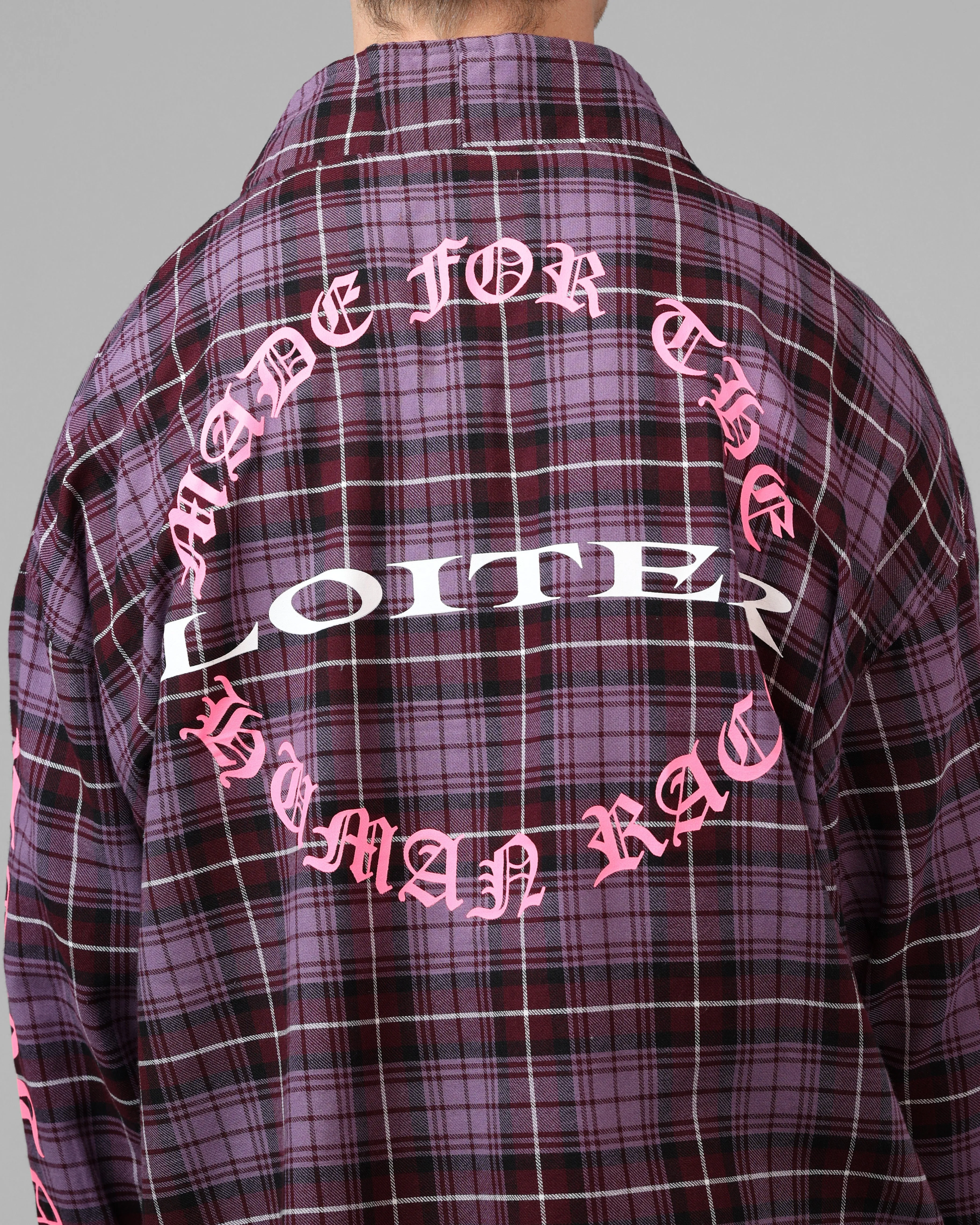 Loiter Kimono Flannel Purple