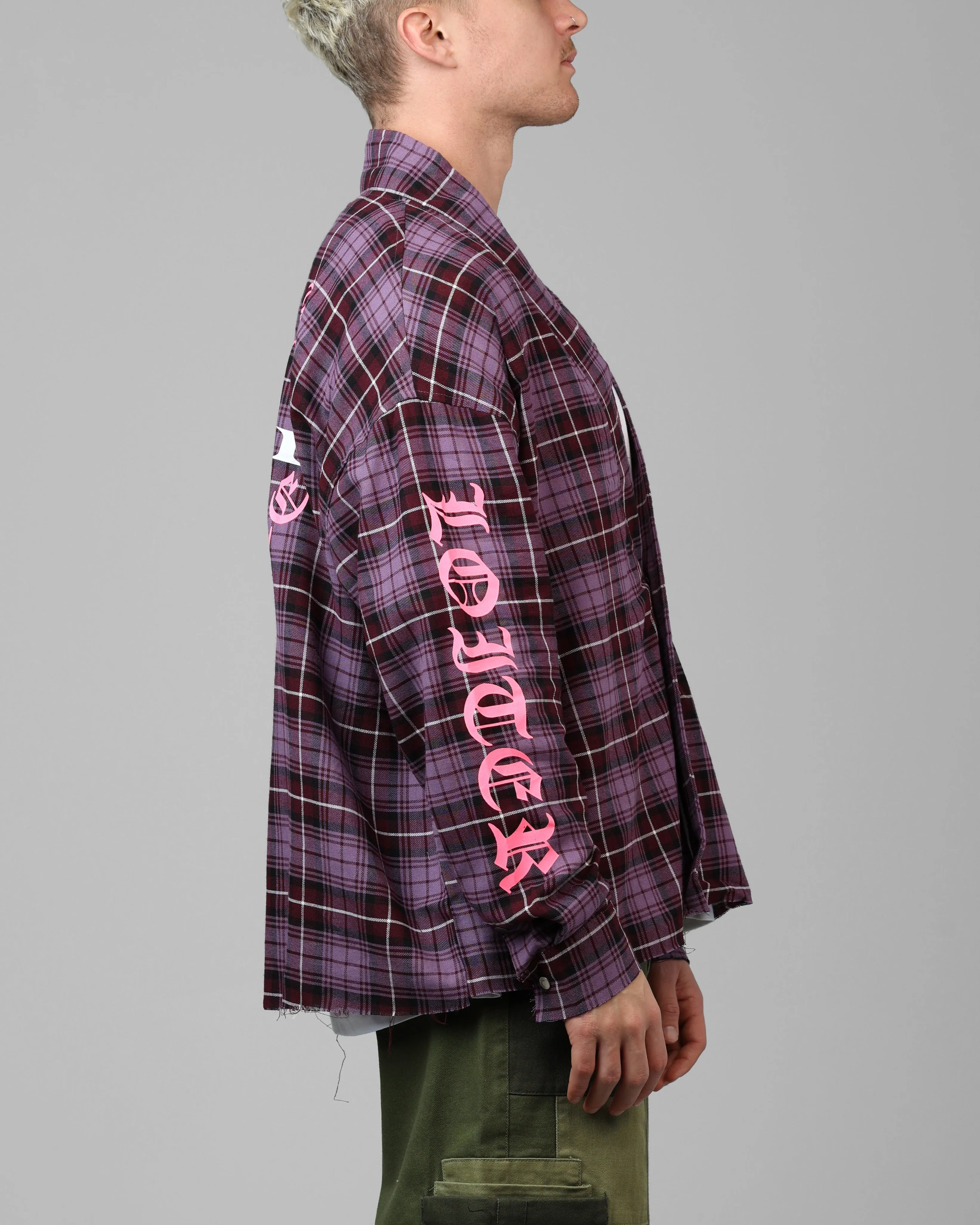 Loiter Kimono Flannel Purple