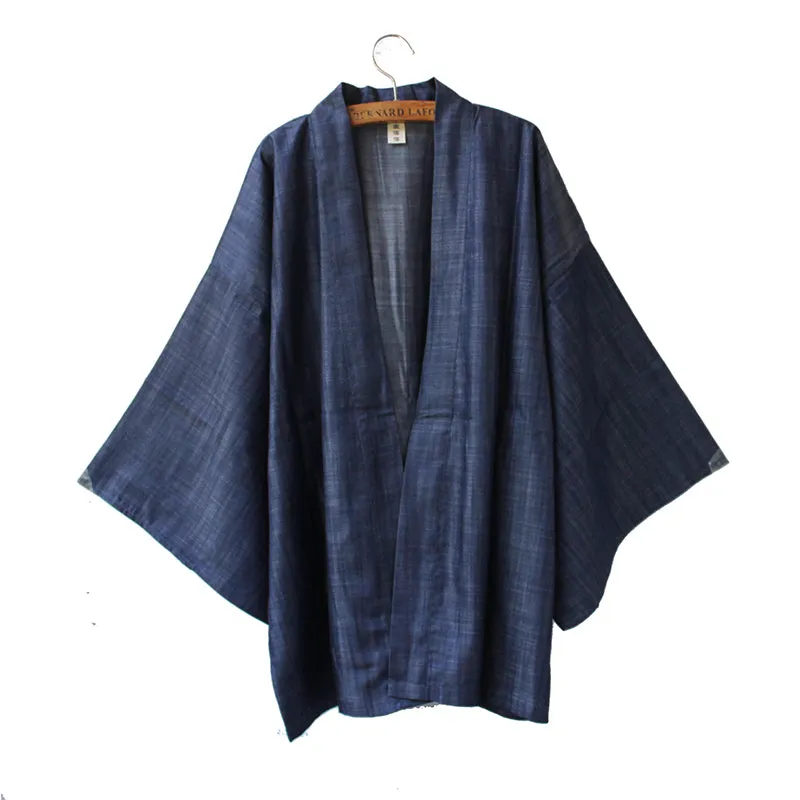 Loose Fit Denim Kimono Cardigan