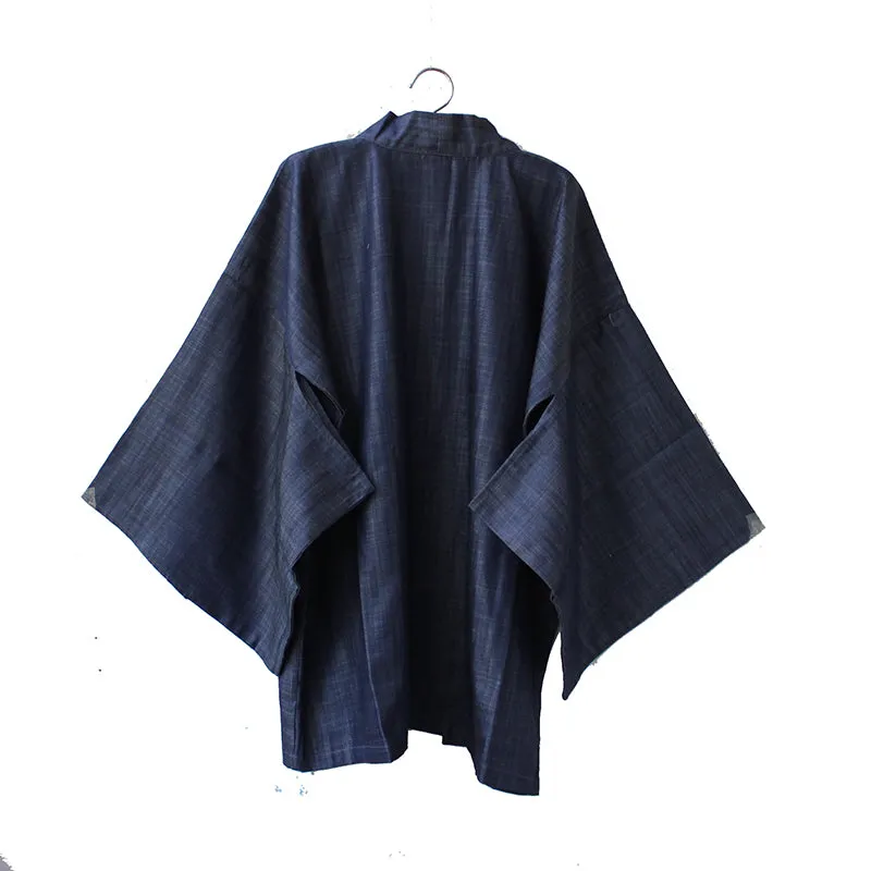 Loose Fit Denim Kimono Cardigan