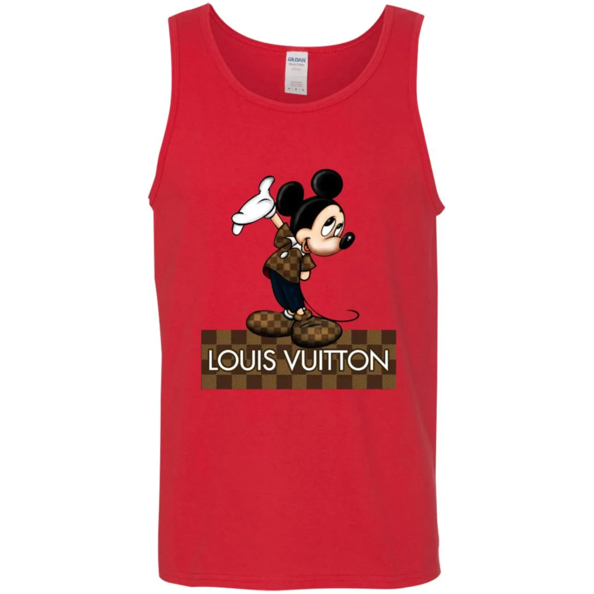 Louis Vuitton Mickey T-shirt Men Cotton Tank