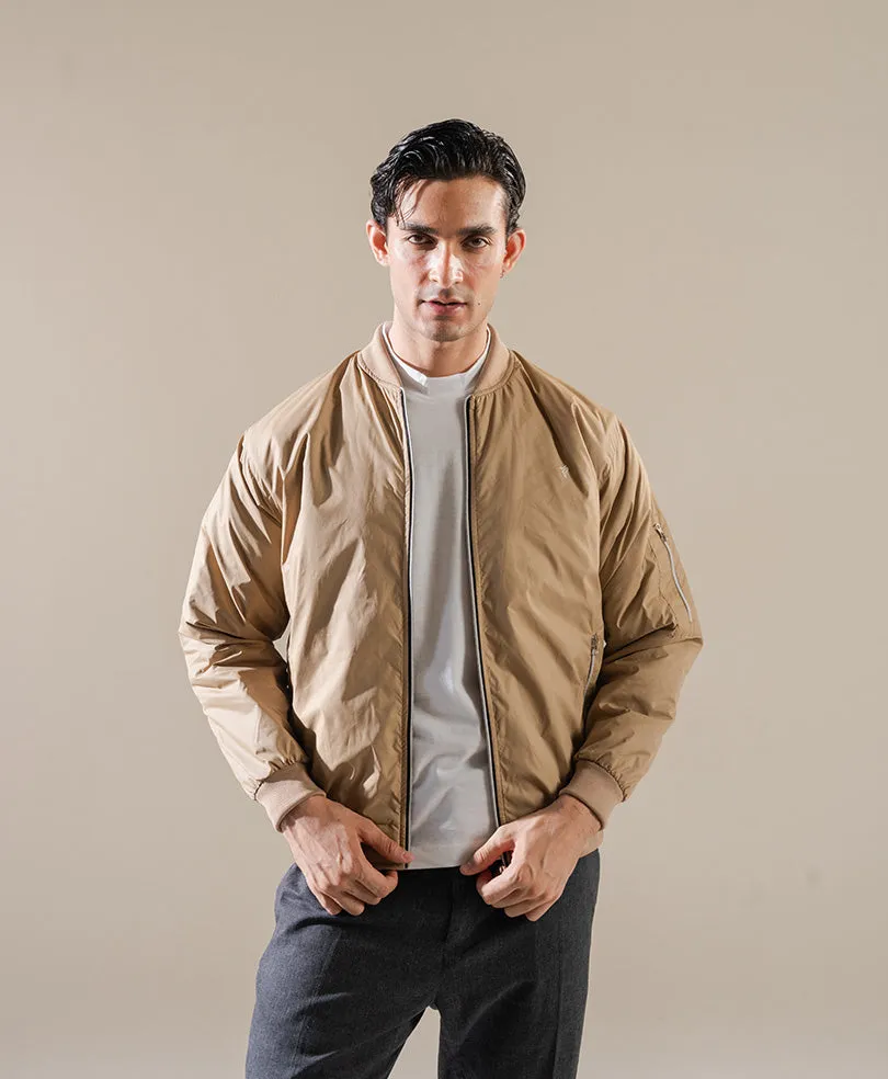 Lt Gold Bomber Jacket