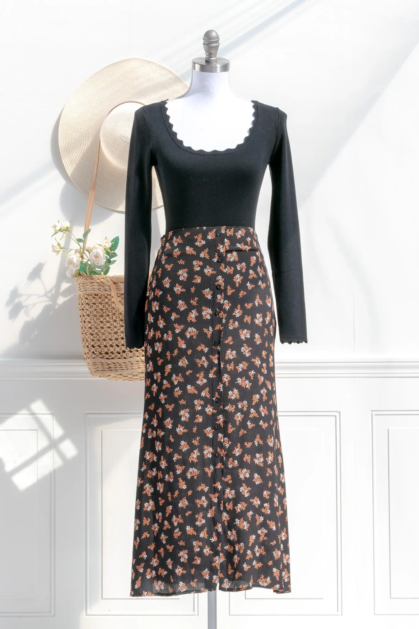 Maple Lane Midi Skirt