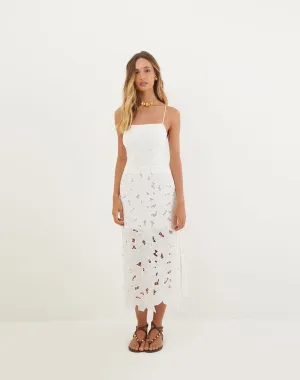 Mei Midi Dress - Off White