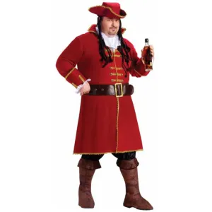 Men's Plus Size Captain Blackheart Costume (1/Pk)