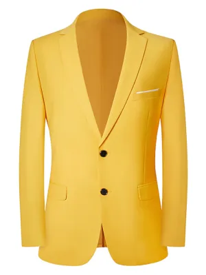 Men's Yellow Blazer Dinner Jacket