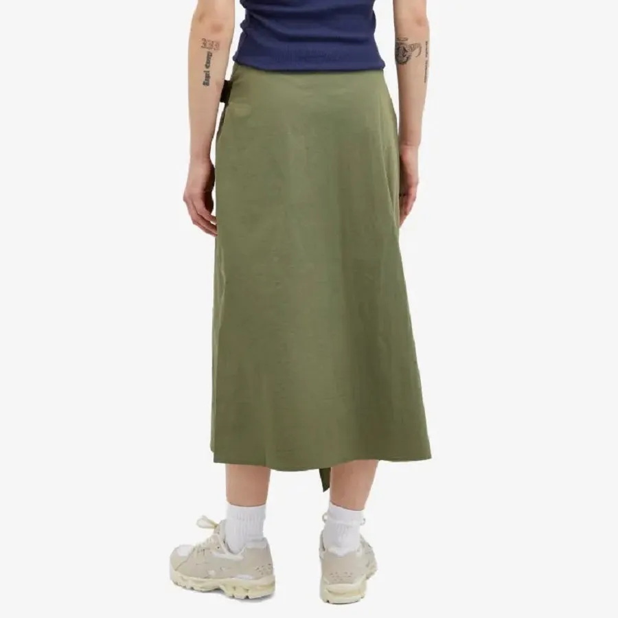 Miaou Solana Midi Skirt, dark green