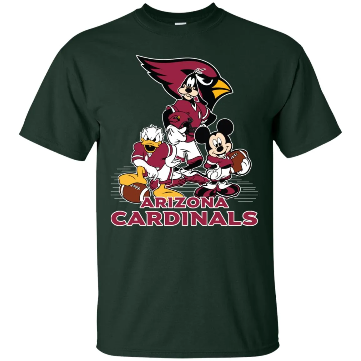 Mickey Mouse Arizona Cardinals American Football Nfl Sports Shirt