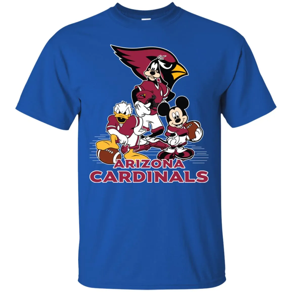 Mickey Mouse Arizona Cardinals American Football Nfl Sports Shirt