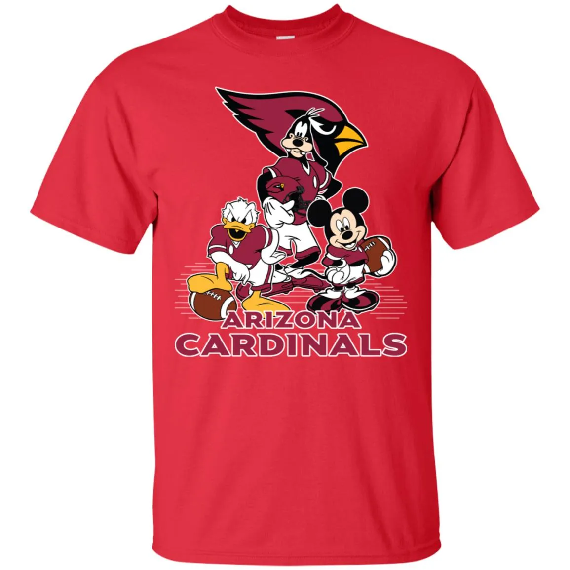 Mickey Mouse Arizona Cardinals American Football Nfl Sports Shirt