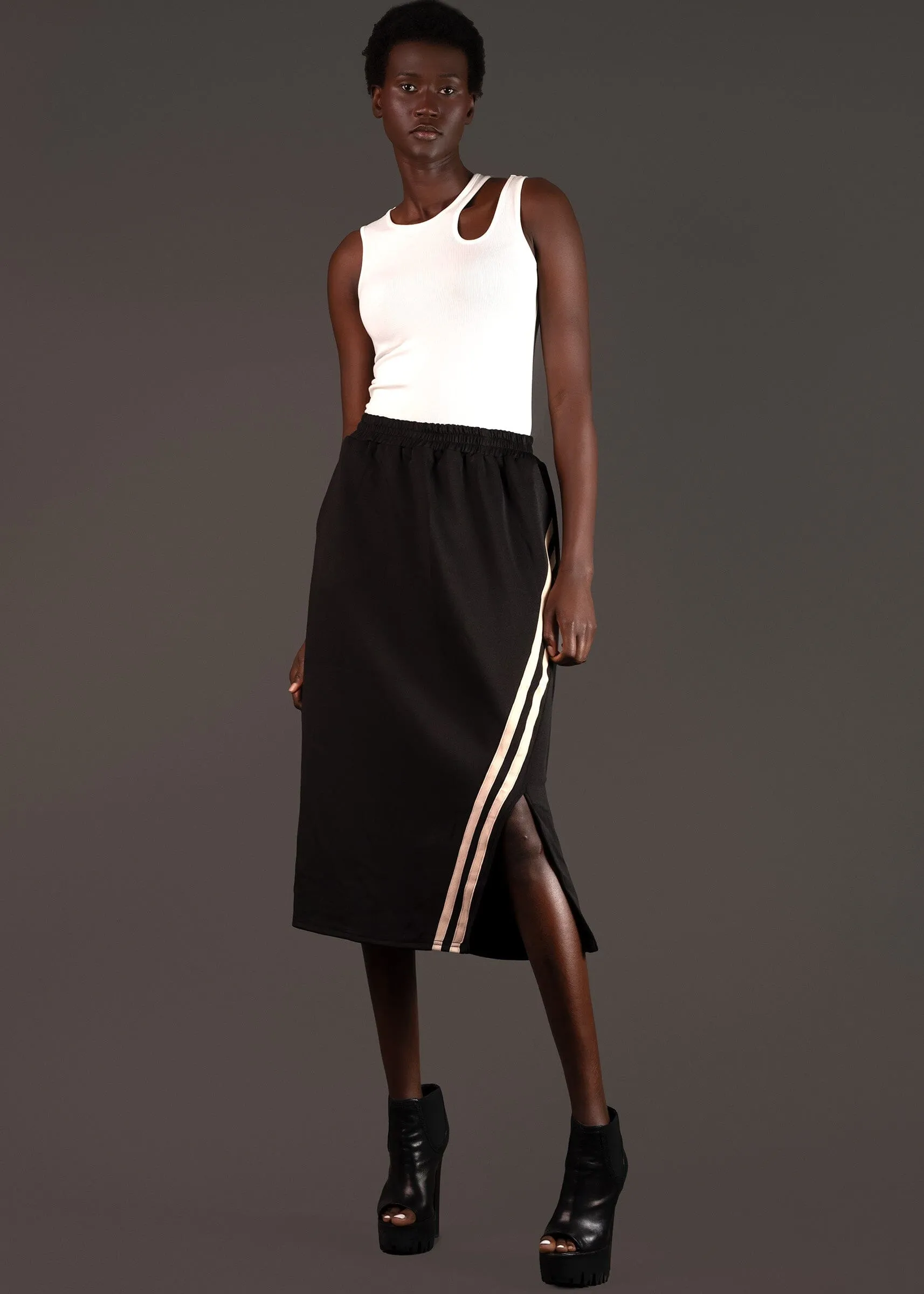 Midi Track Skirt