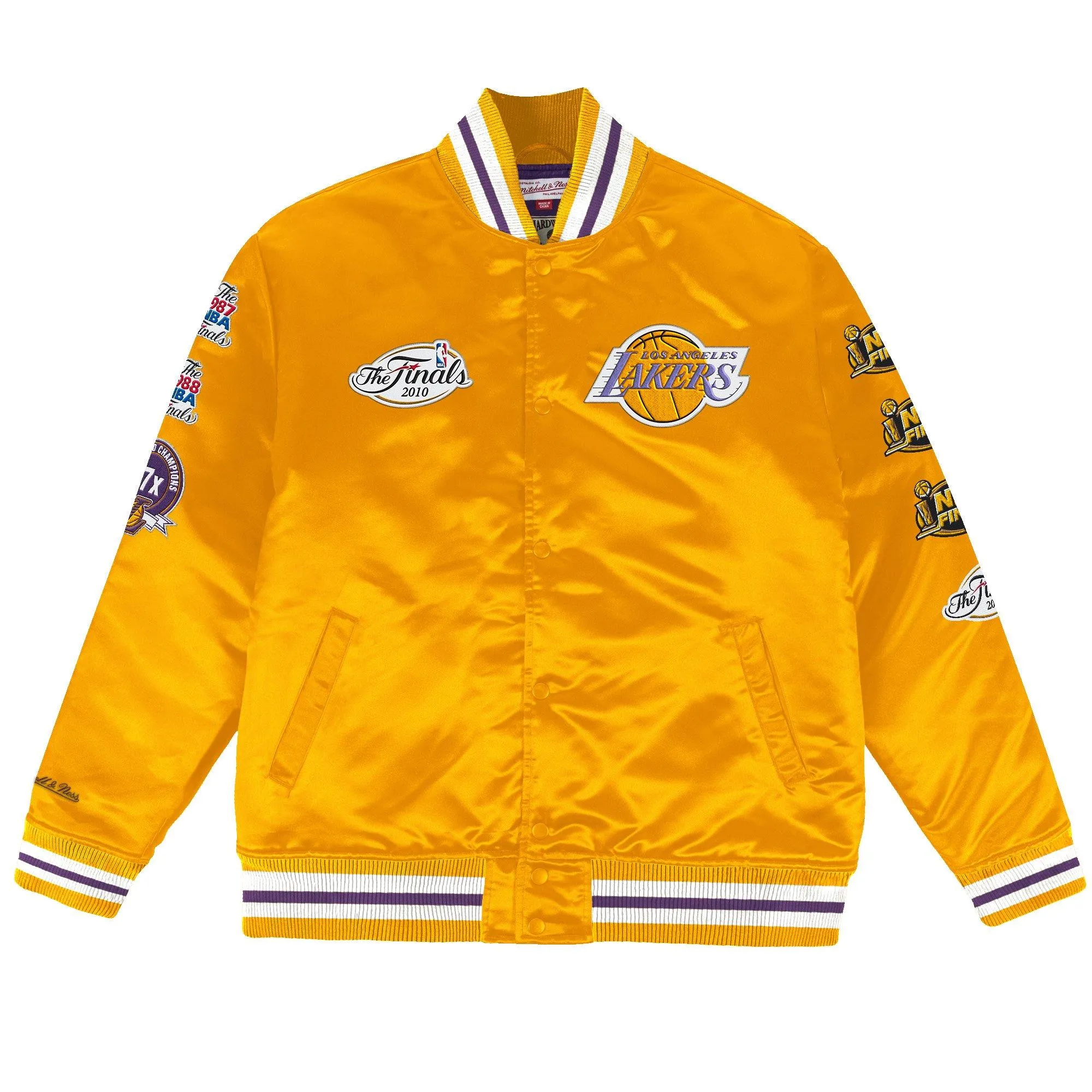 MITCHELL & NESS: Lakers Champ City Satin Jacket