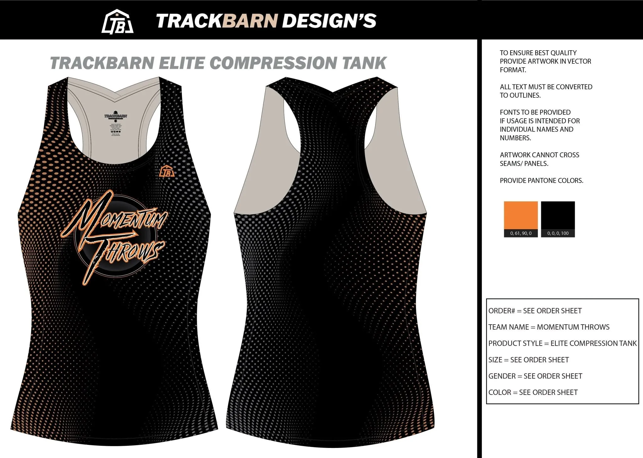 Momentum-Throws- Womens Compression Tank