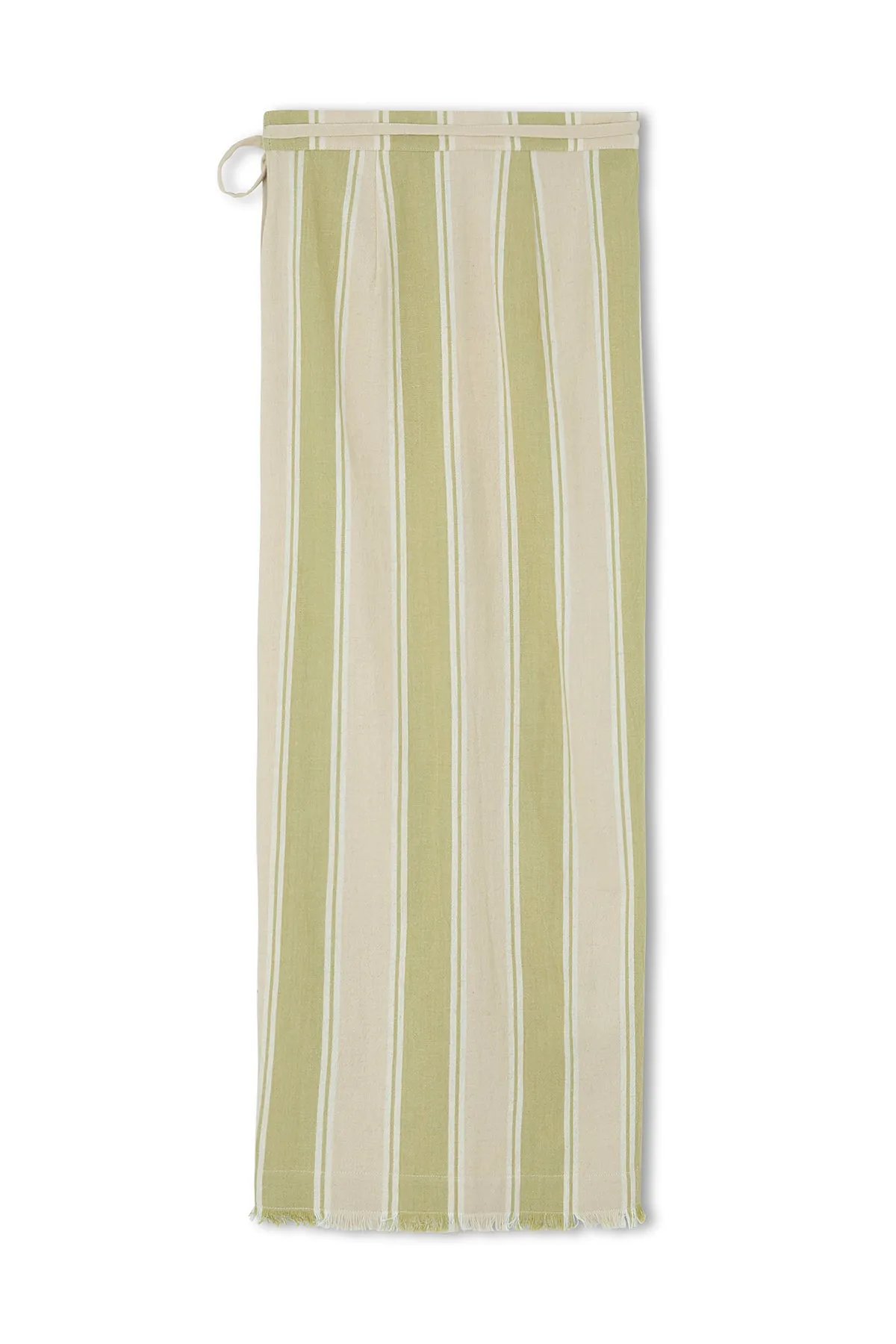 Olive Stripe Organic Cotton Wrap Skirt