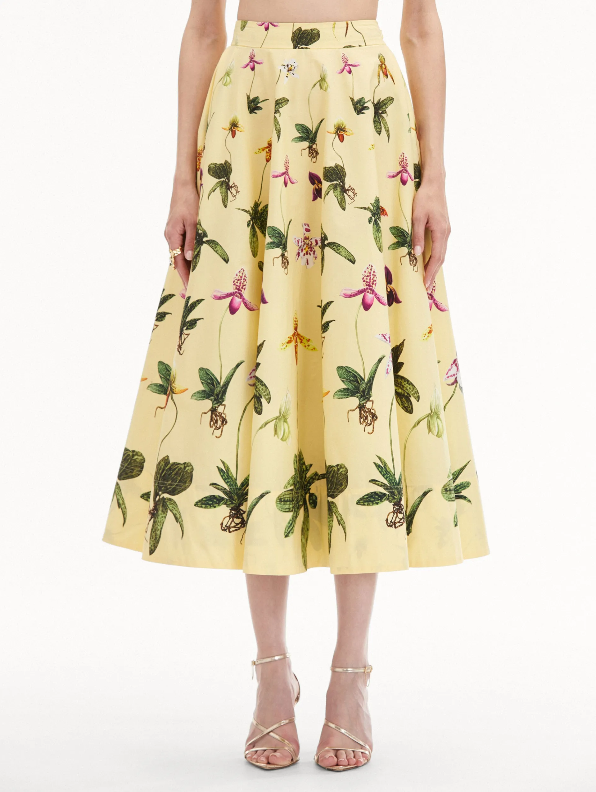 Orchid Cotton Poplin Skirt