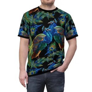 Peacock T-Shirt Unisex All Over Print Tee Best Seller Peacock Print  Unisex T-Shirt | D20029