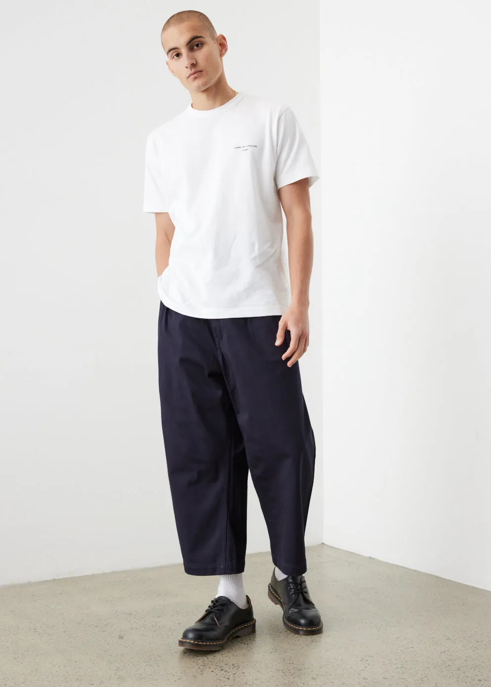 Pleated Cotton Chinos