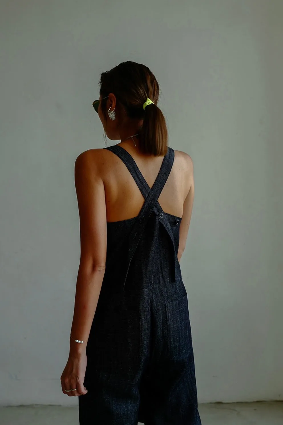 PREMIUM UNWASHED DENIM JUMPSUIT