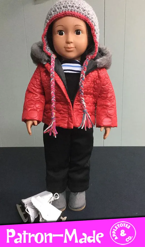 Quilted Parka Bundle Sewing Pattern for 18 Inch Dolls