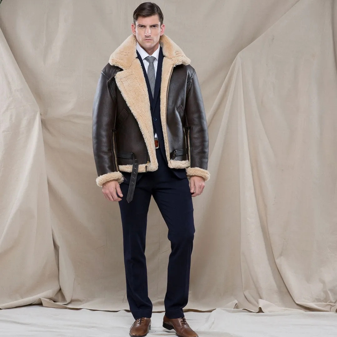 R.A.F Sheepskin Bomber Jacket Z2109