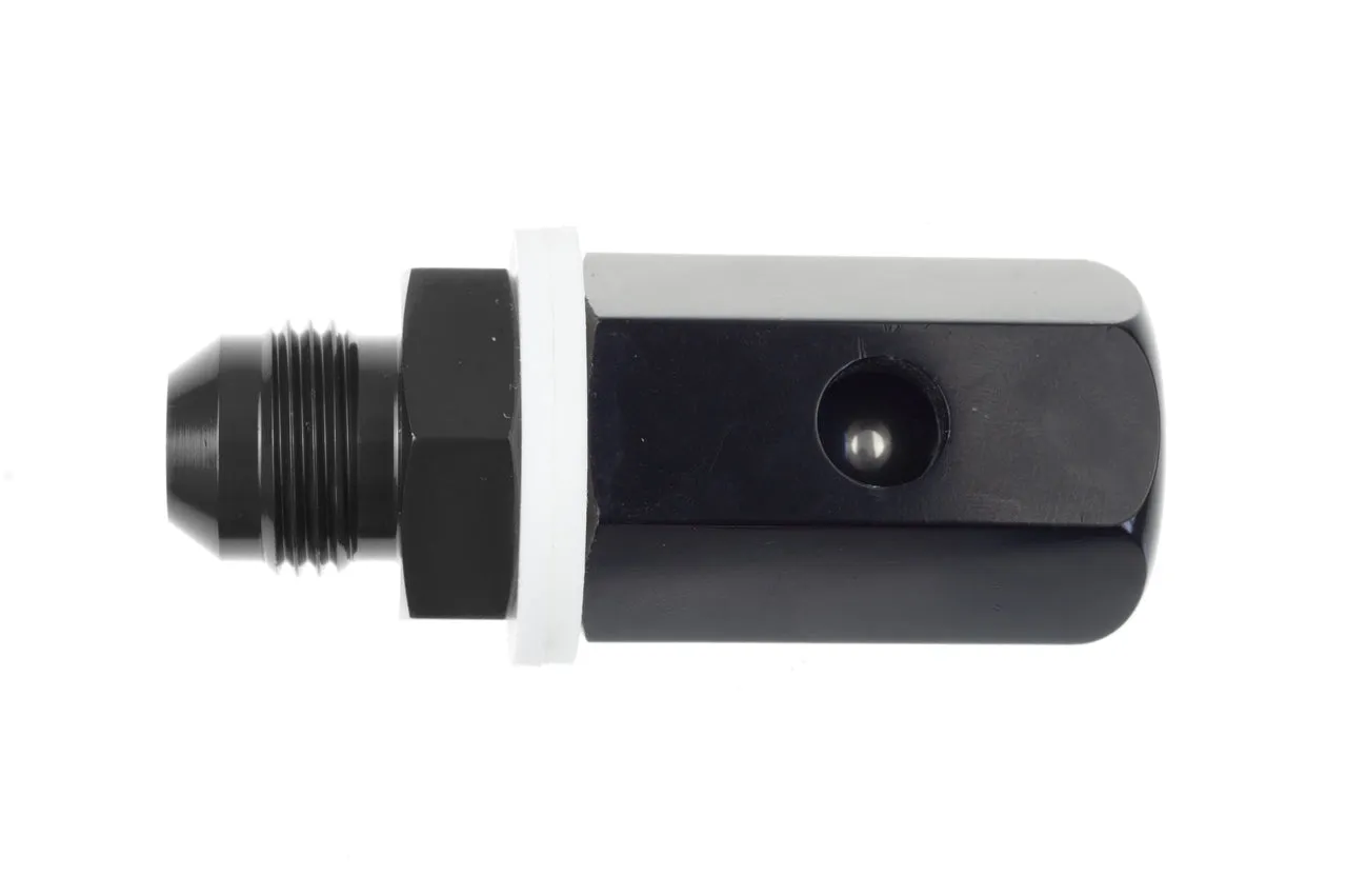 Redhorse Performance -10AN Male Roll Over Vent Valve - Black - 566-10-2